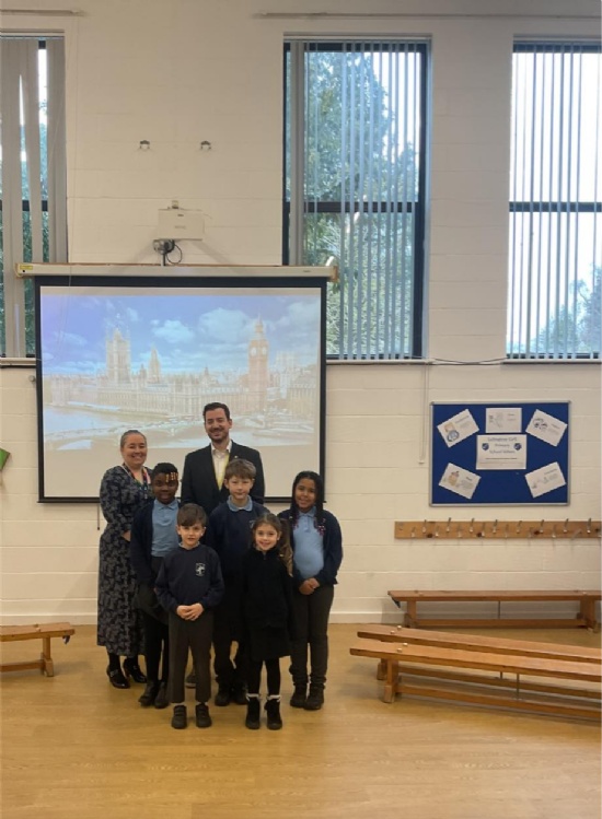 Memorable MP visit for Collingtree Primary School